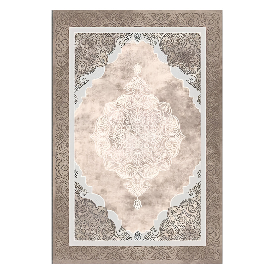 فرش مخمل نادی طرح سنتی کد O107