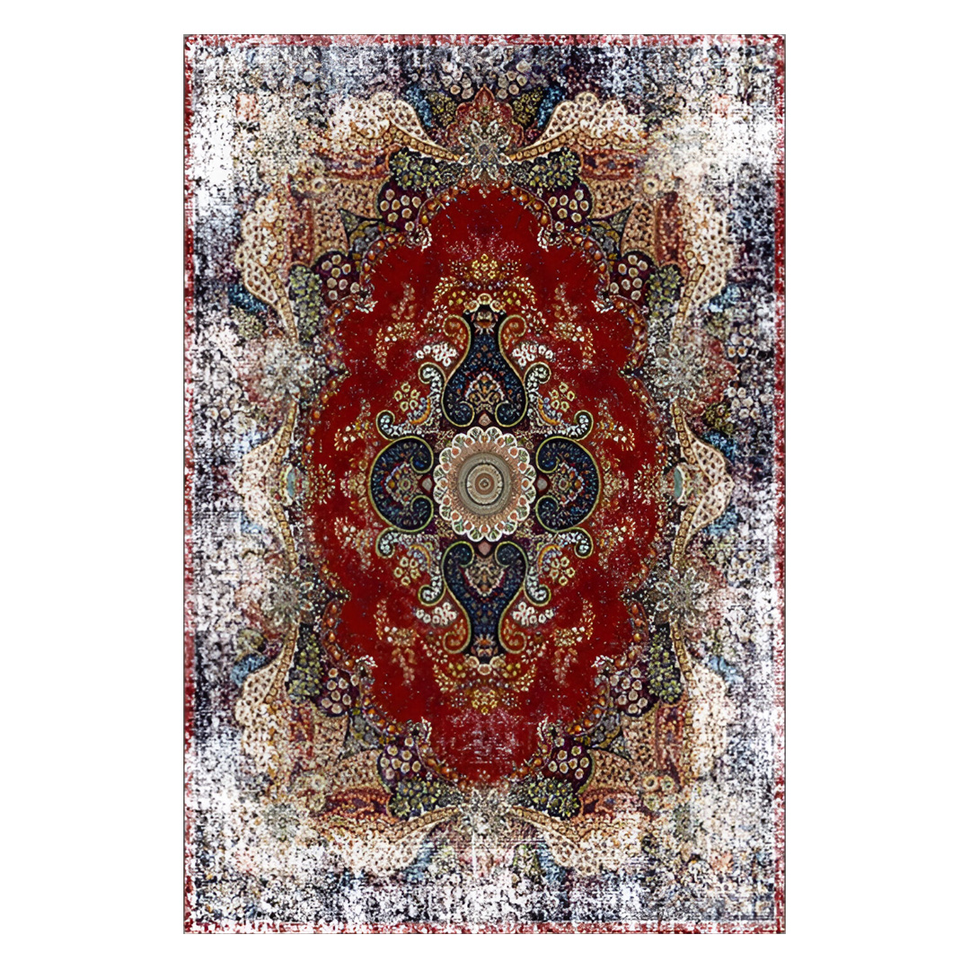 فرش مخمل نادی طرح سنتی کد O114