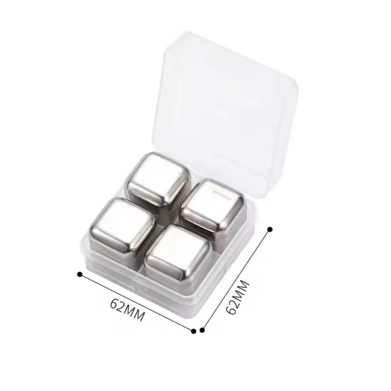 یخ مکعبی تمام استیل بسته 4 عددی