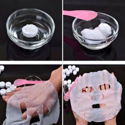 قرص ماسک صورت فشرده بسته 25 عددی