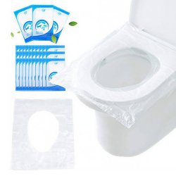 کاور نایلونی یکبار مصرف توالت فرنگی بسته 20 عددی