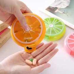 جا قرصی مسافرتی 7 خانه طرح میوه