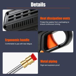 کارواش و سمپاش شارژی 3 حالته مدل 8106